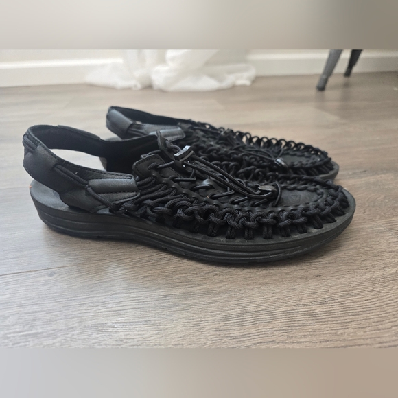 Keen Uneek Trail Hiking Mens Sandals Size 10.5 Corded Navy Blue Activewear main image 7